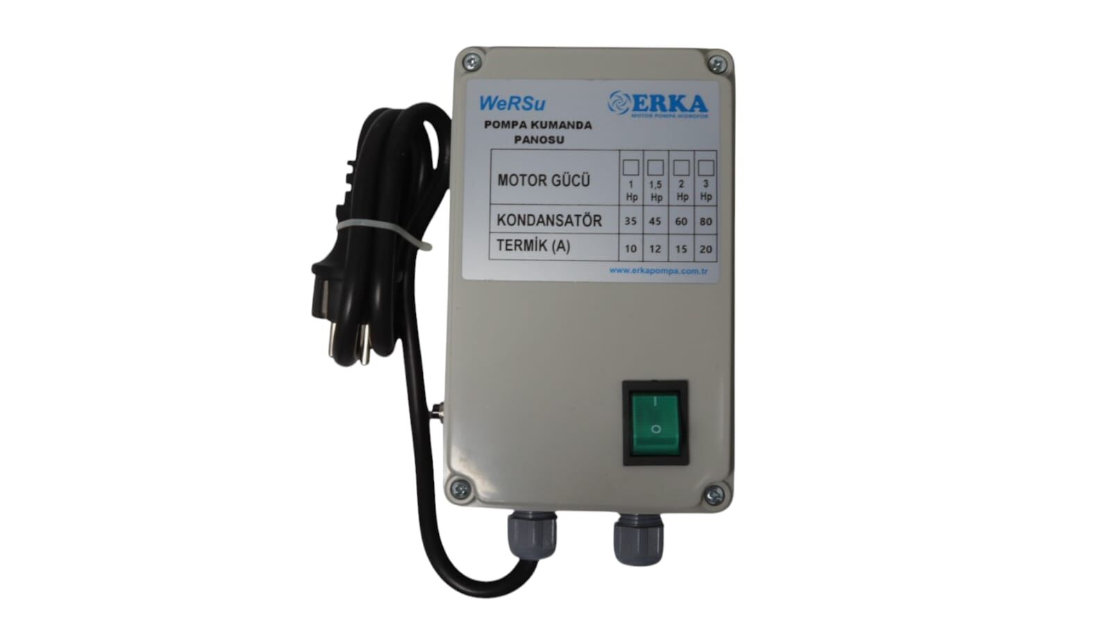 Wersu 2 hp Monofaze Dalgıç Pompa Panosu