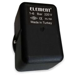 Element 1-6 Bar Tahliyesiz Monofaze Basınç Şalteri 1/4'' B.Çapı