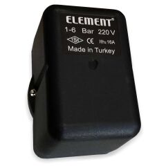 Element 1-6 Bar Tahliyeli Monofaze Basınç Şalteri 1/4'' B.Çapı