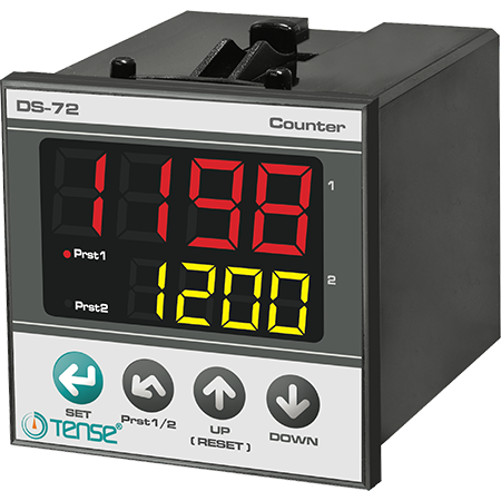 Tense DS-72 Dijital 2x4 Hane Sayıcı 72x72 mm