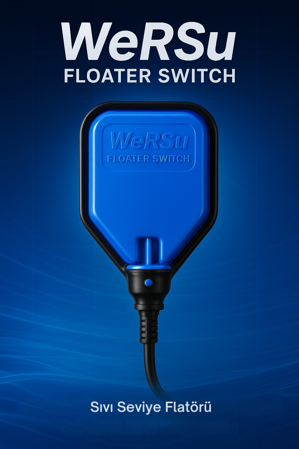 Wersu 1,6 Metre Pvc Kablolu Sıvı Seviye Flatörü