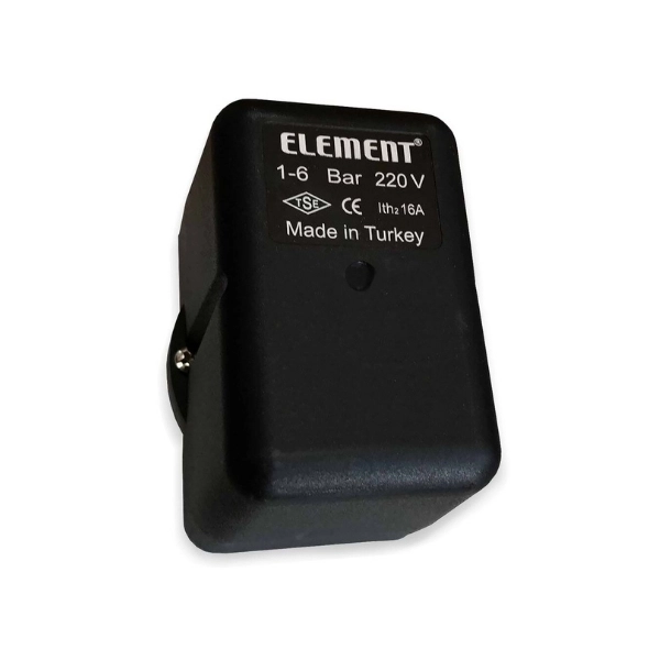 Element Basınç Şalteri 1-6 Bar Tahliyeli Monofaze  1/4’’ Bağlantı Çapı